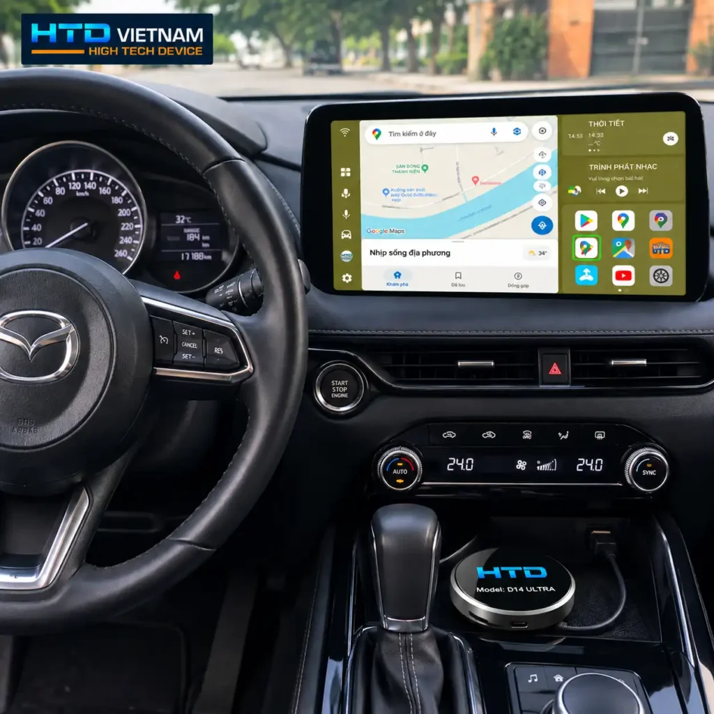 Android Box cho Mazda 3: kiểm tra màn zin theo đời xe và chọn dòng sản phẩm HTD Việt Nam