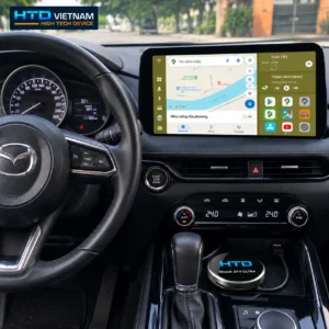 Màn hình zin Mazda 3 đang chạy giao diện HTD Launcher