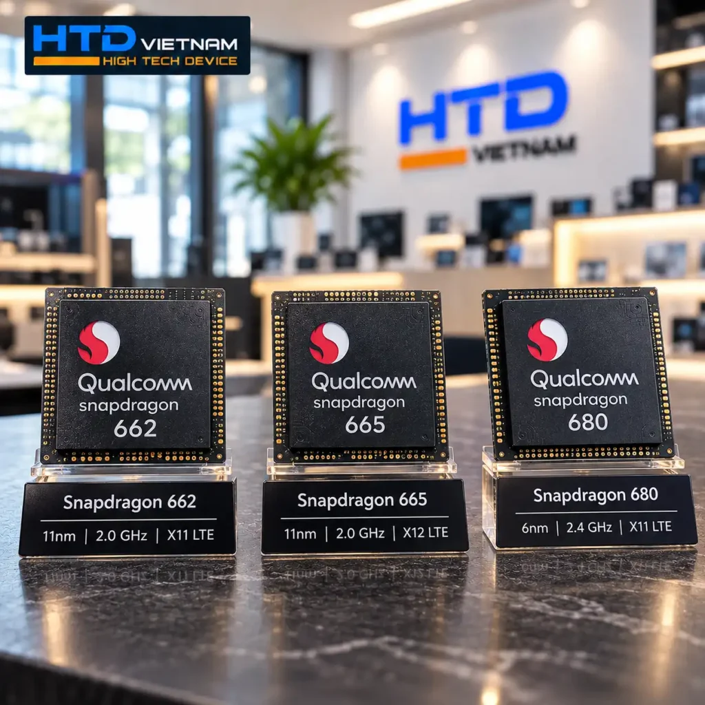 Chip Android Box Snapdragon 662, 665 và 680 khác nhau gì? Đối chiếu theo từng model HTD