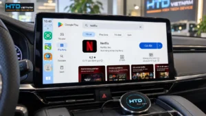 Tìm và cài ứng dụng Netflix từ CH Play trên giao diện HTD Launcher của Android Box