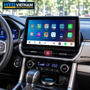 Toyota Veloz Cross kết nối Android Box HTD qua cổng USB và hiển thị giao diện Android trên màn hình zin