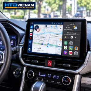 Toyota Veloz Cross lắp Android Box HTD hiển thị bản đồ trên màn hình zin