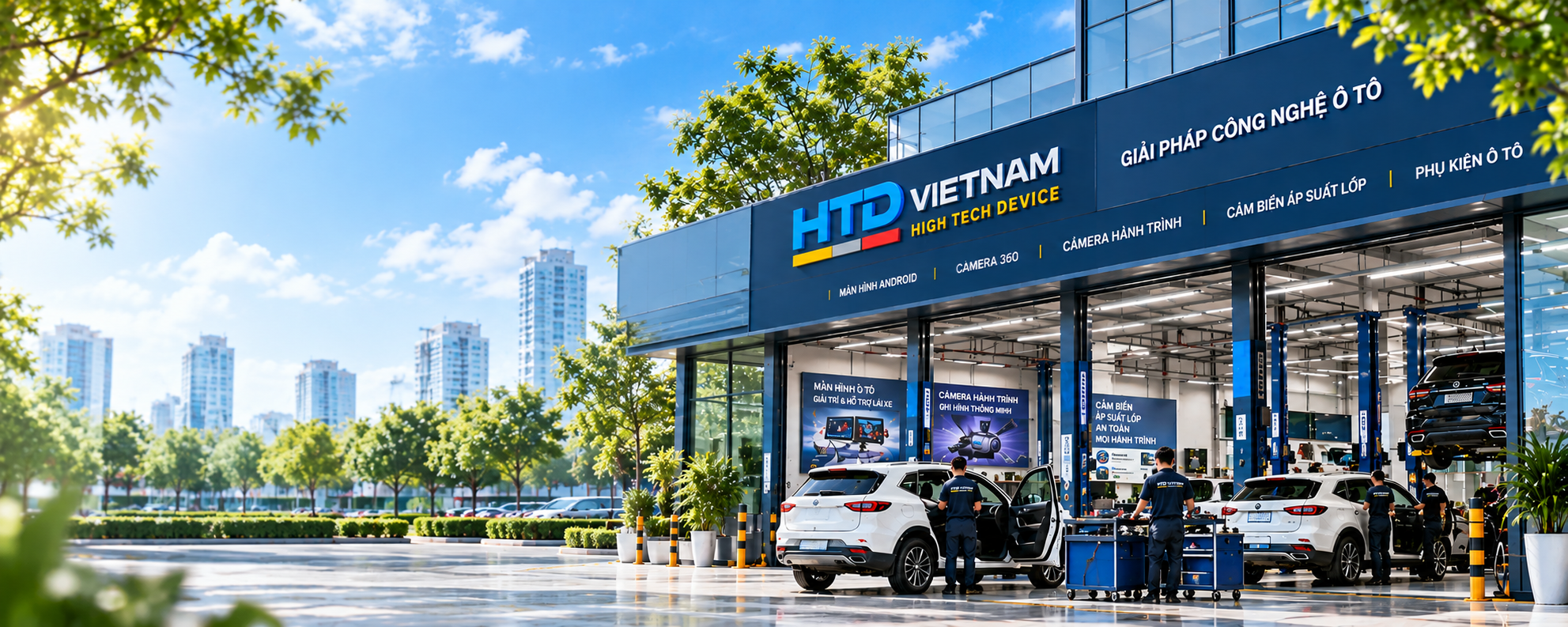 Trung Tâm Dịch Vụ Ô Tô HTD Việt Nam — Trụ sở và trung tâm dịch vụ công nghệ ô tô