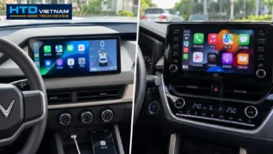 VinFast VF3 và Toyota Corolla Cross hỗ trợ Apple CarPlay trên màn hình zin OEM