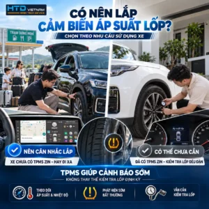 Có nên lắp cảm biến áp suất lốp ô tô? Chọn theo nhu cầu sử dụng xe