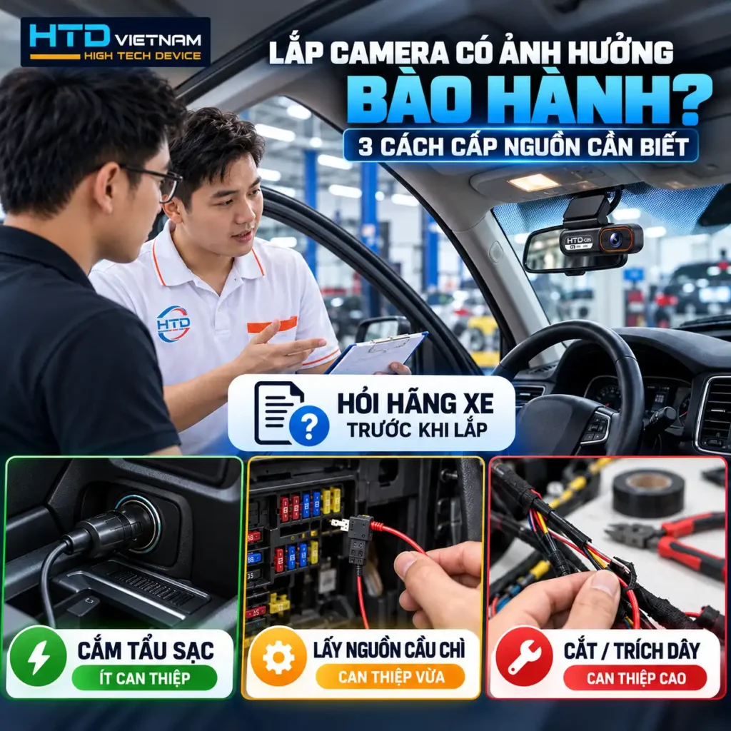 Lắp camera hành trình có mất bảo hành xe không?