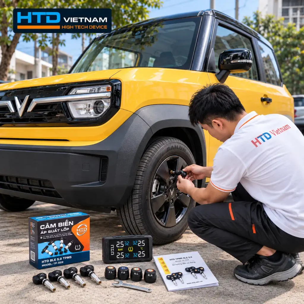 Cảm biến áp suất lốp VF3: chọn loại nào theo cách hiển thị và nhu cầu