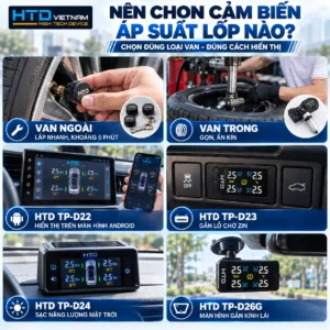 Nên chọn cảm biến áp suất lốp nào? Chọn đúng loại van – đúng cách hiển thị