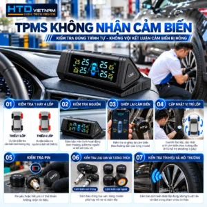 TPMS không nhận cảm biến – 7 bước kiểm tra đúng trình tự